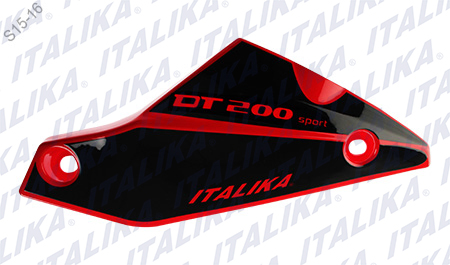 CUBIERTA INF SPOILER DER NEGRO ROJO DT200 SPORT