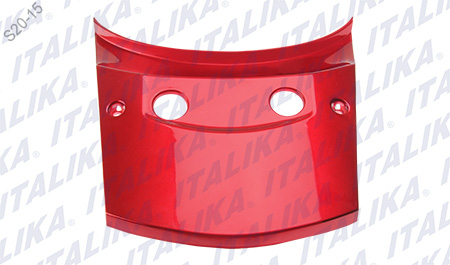 CUBIERTA TRAS ROJO METALICO GS150 LED ELITE