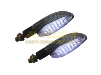 DIRECCIONAL 12V LED'S FIBRA CARBON LUZ BLANCA