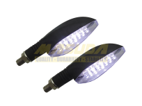 DIRECCIONAL 12V LED'S NEGRO MATE LUZ BLANCA