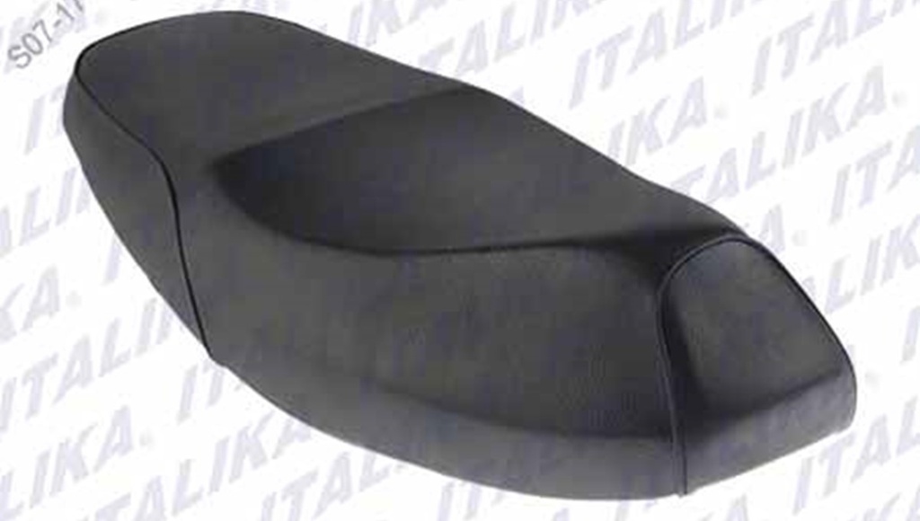 ASIENTO NEGRO AT110 ROJO, X110