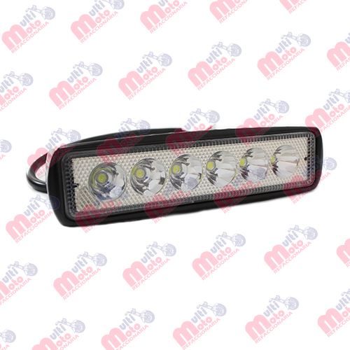 FARO AUXILIAR HYPER LEDS P/MOTOCICLETA LUZ BLANCA 9-32V 18W 6000K 2300LM NEGRO