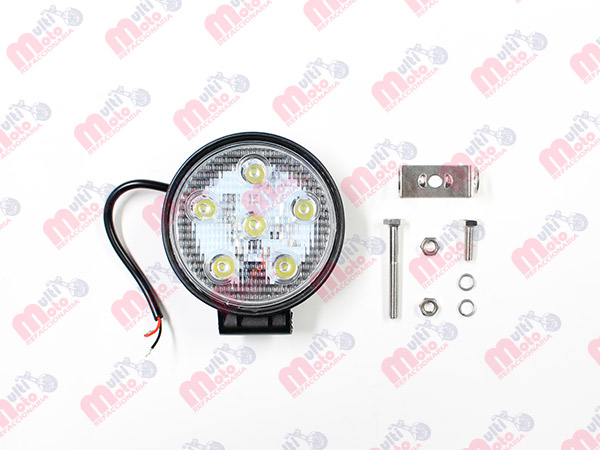 FARO AUXILIAR LED 18W (6X3W) 4.5&quot; DIAMETRO&quot;.