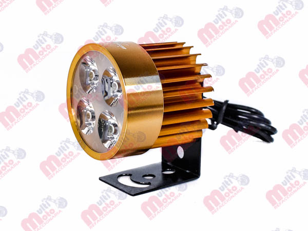 FARO AUXILIAR LEDS P/MOTOCICLETA IR1570 8-80V 4W DORADO