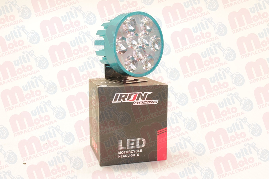 FARO AUXILIAR LEDS P/MOTOCICLETA IR1575 8-80V 18W AZUL