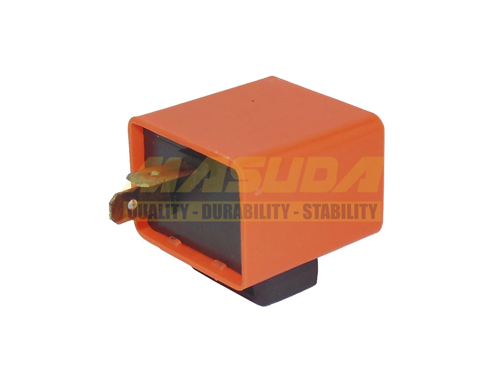 FLASH DESTELLADOR SIN SONIDO CUADRADO 12V NARANJA