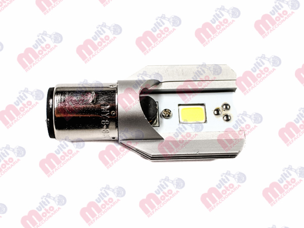 FOCO LED ALUMINIO P/MOTOCICLETA PREMIUM IR0502 BA20D 8-80V 6W