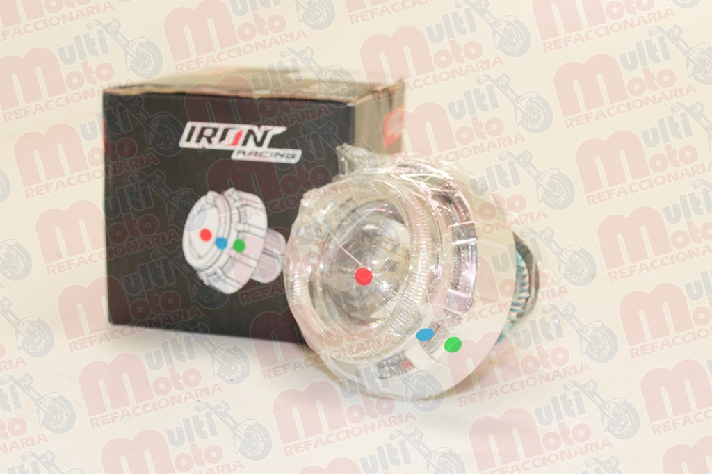 FOCO PRINCIPAL HYPER LEDS LUPA P/MOTOCICLETA C/OJO DE DIABLO Y DE ANGEL DOBLE 12V 6000K 2000LM A.