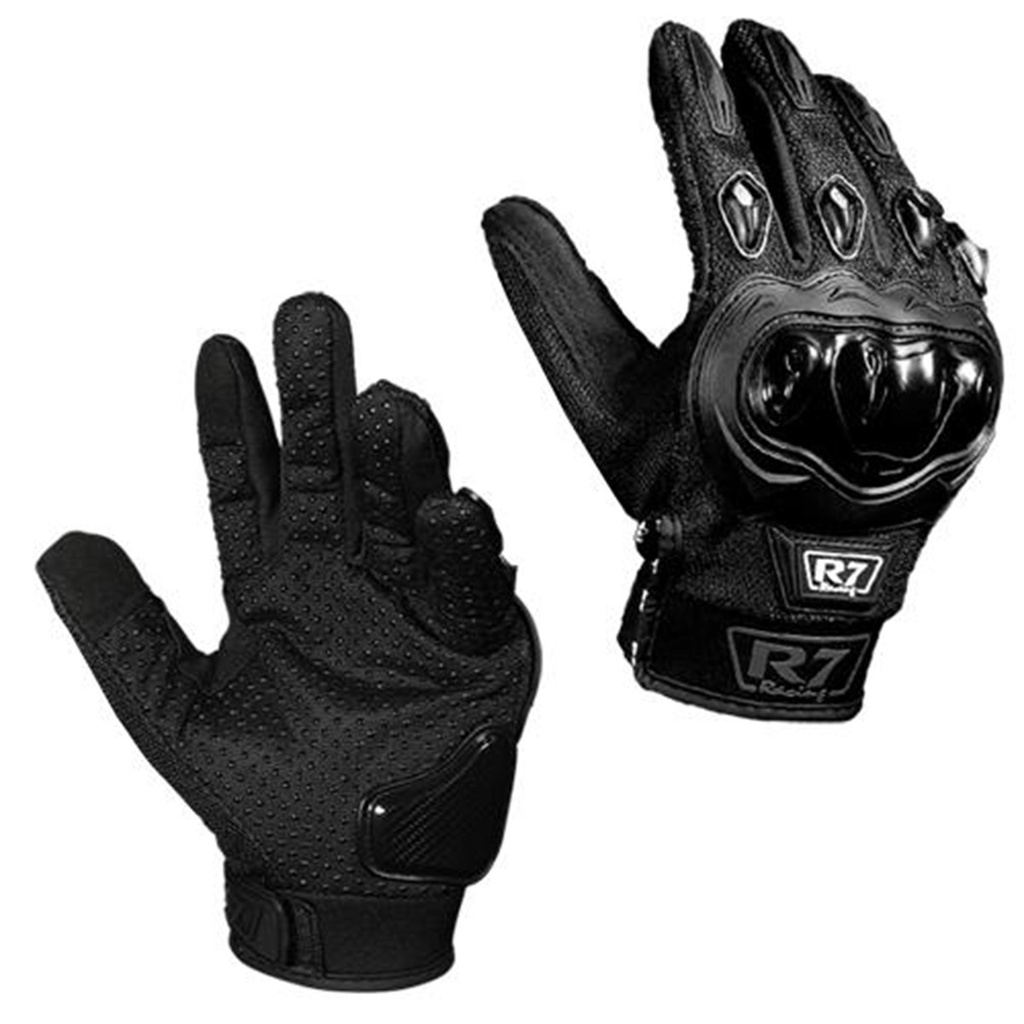 GUANTES VEL R7 RACING L NEGRO R7-2 TOUCH