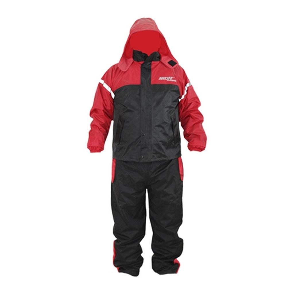 IMPERMEABLE C/PANTALON (2 PZAS) MSD-803 ROJO TALLA M