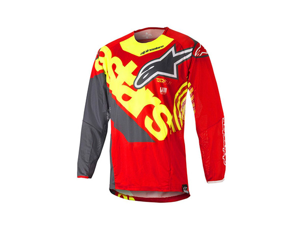 JERSEY PARA MOTOCROSS TECHSTAR VENOM ROJ/AMA FLUO/GRS ACERO M