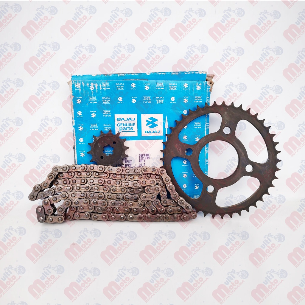 JGO DE SPROCKET Y CADENA BM150 BAJAJ BM150, BM150X