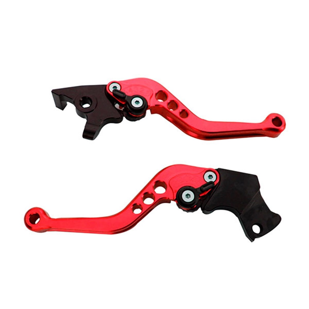 JUEGO MANIJAS DECORATIVAS ALUMINIO IR8071 BAJAJ PULSAR200 ROJO