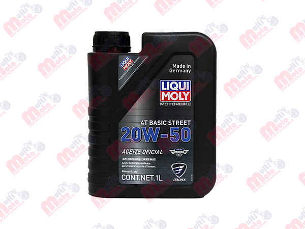 ACEITE LIQUI MOLY - ITALIKA 4T 20W - 50 BASIC STR 1L ACEITE ITALIKA.