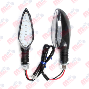 KIT DIRECCIONALES LED BLACK LUZ AZUL MEK