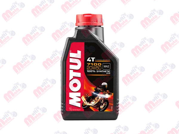 ACEITE PARA MOTOR 4 TIEMPOS MOTUL 7100 20W50 1L SINTETICO