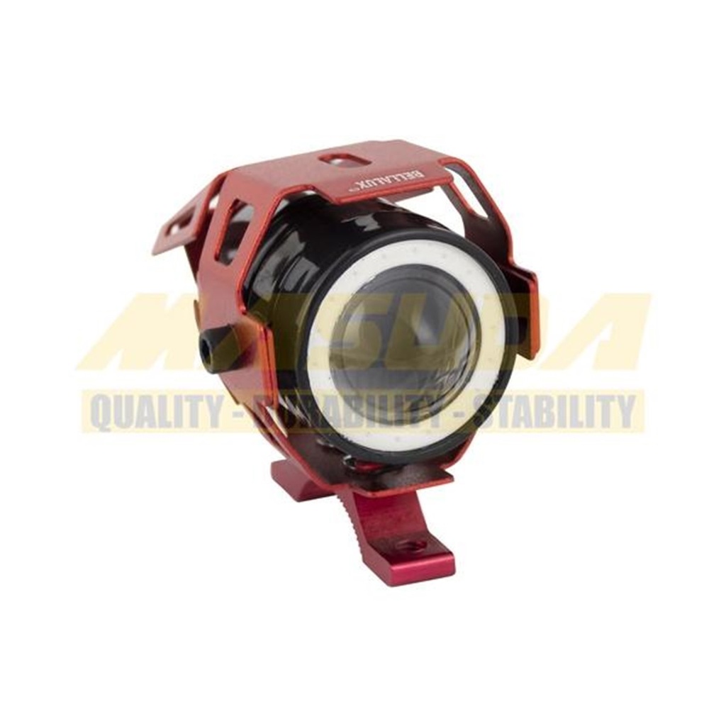 MINI-FARO AUXILIARHYPERLEDSLUPAP/MOTOC/OJODIABLOROJOYANGELAZUL IR-UM7 12-80V 10W 6000K 1200LM ROJO.