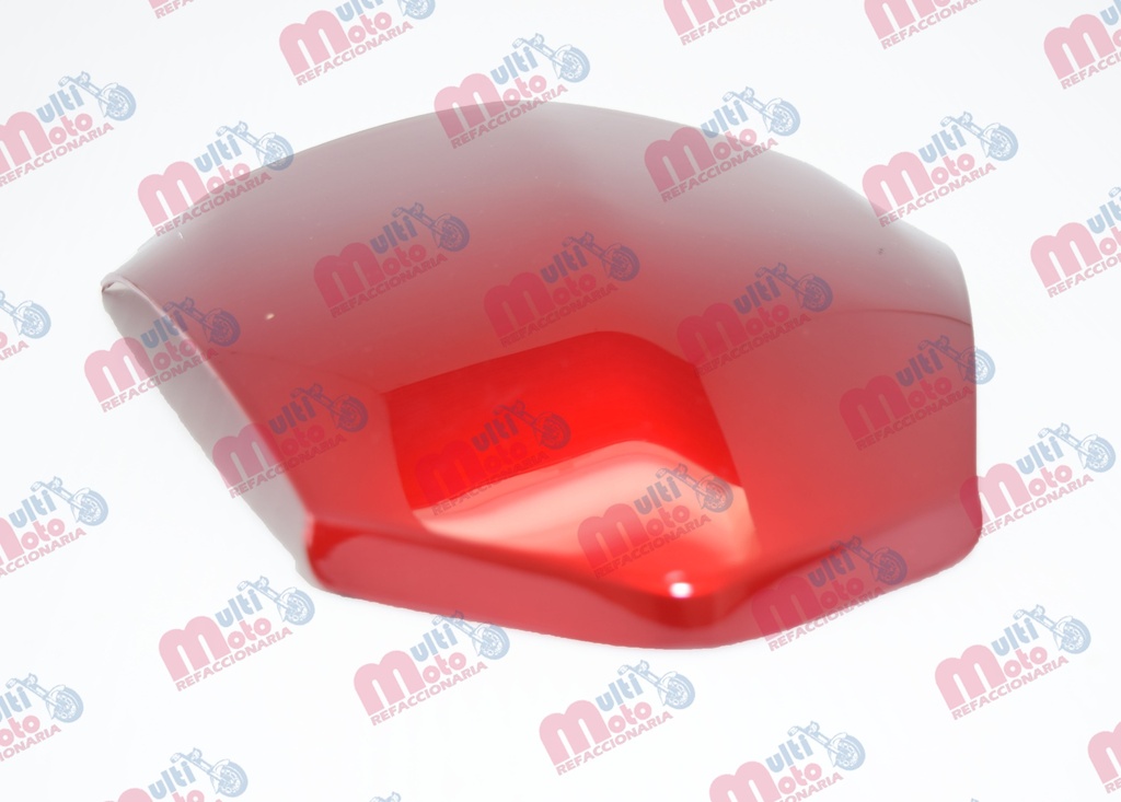 PARABRISAS ROJO METALICO GS150 LED