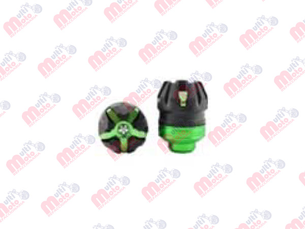 PROTECOR SLIDER PARA MOTOCICLETA IR-0901 VERDE.