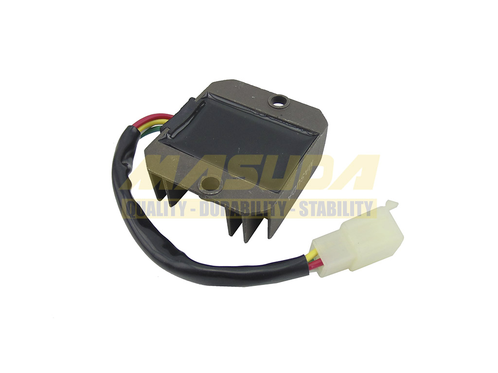 REGULADOR RECTIFICADOR 4 PUNTAS C CABLE MOTONETA GY6125 ITALIKA/DINAMO 125CC