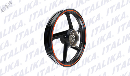 RIN TRAS NEGRO FILO NARANJA DT150 SPORT 2018