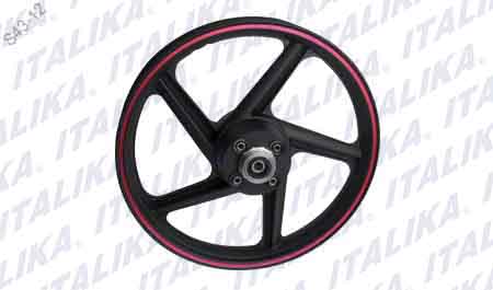 RIN TRAS NEGRO FILO ROJO FT180, FT200