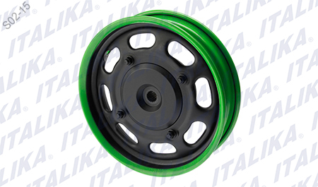 RIN TRAS NEGRO FILO VERDE AX110