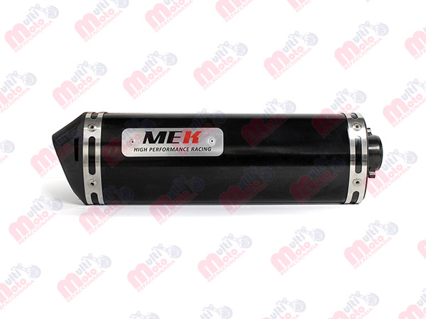 SILENCIADOR MEK PEQ 295MM NEGRO BOQUILLA TRIANGULAR MEK