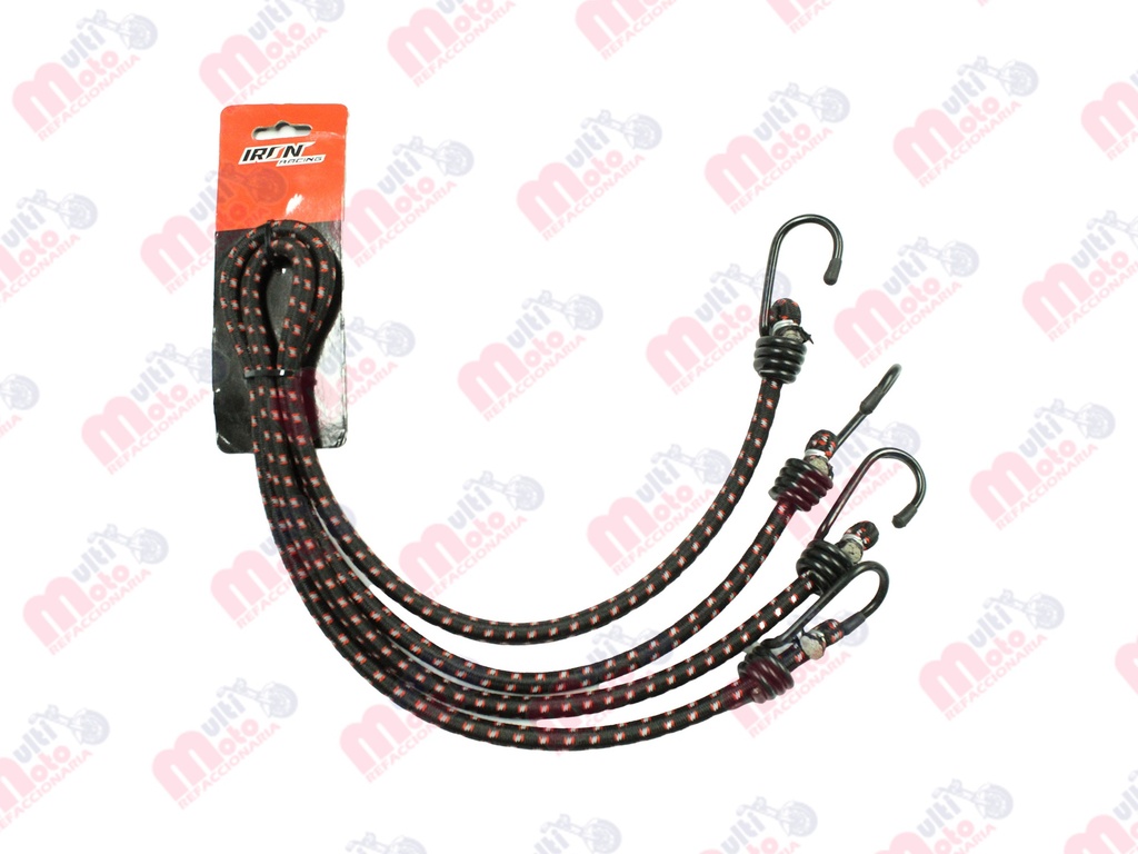 SOGA REFORZADA REFLEJANTE IRON RACING 1.00M*10MM (2PZAS) NEGRO