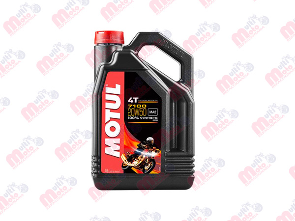 ACEITE PARA MOTOR A GASOLINA 4 TIEMPOS MOTUL 7100 20W50 4L SINTETICO