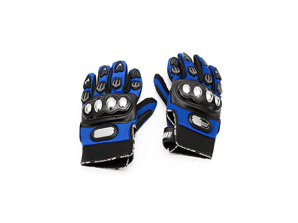 GUANTE P/MOTOCICLISTA IRON RACING HERO AZUL TALLA XL