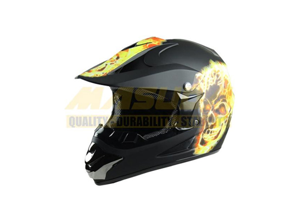 CASCO CROSS IRON RACING IR-850 DOT NEGRO MATE FURIA XL