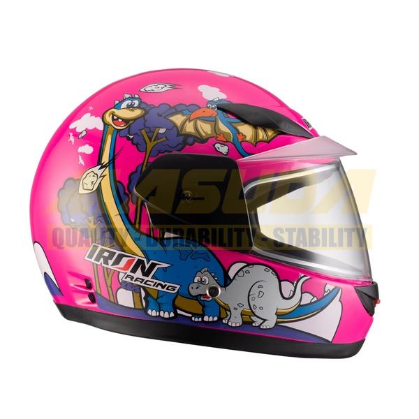 CASCO INTEGRAL PARA NIÑO IR-109 DINO KIDS ROSA