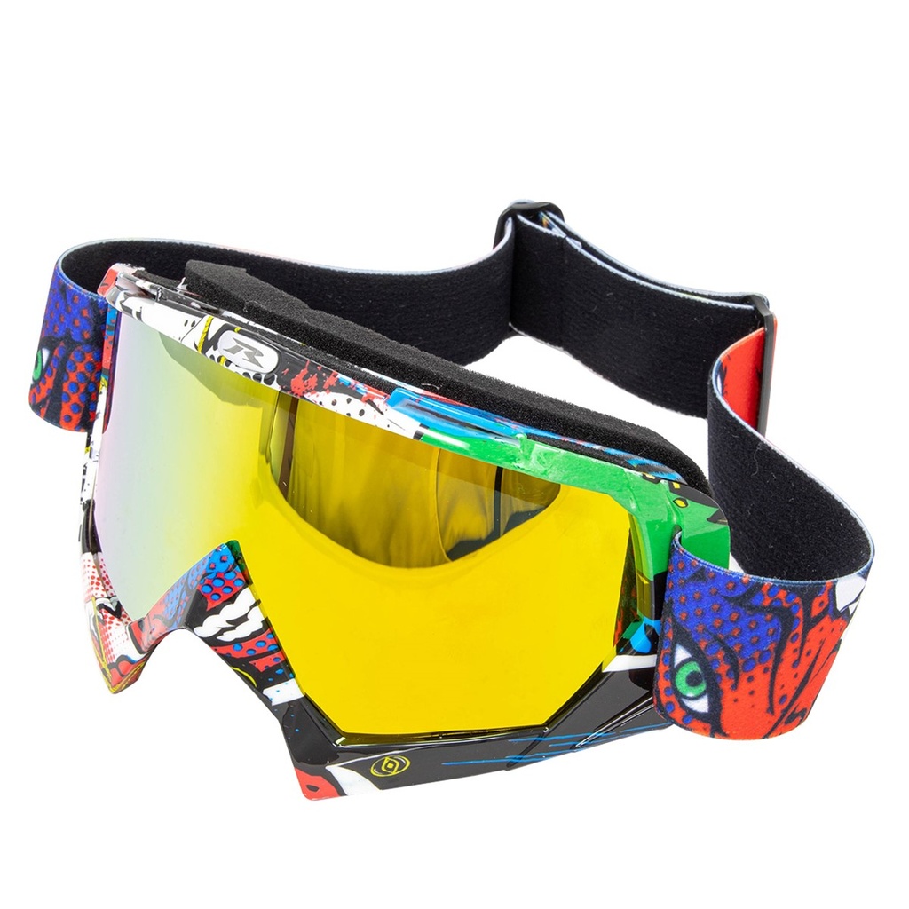 GOGGLE R013 BLANCO/ROJO