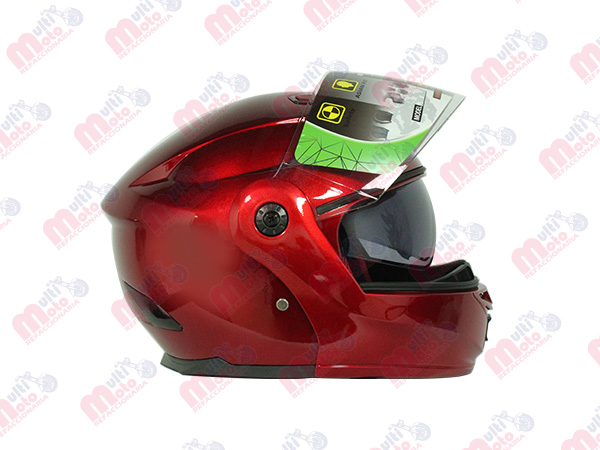 CASCO ABATIBLE ROJO YBK