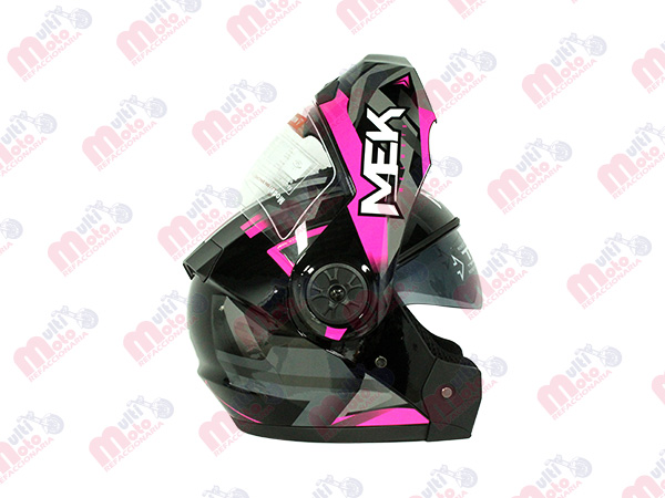 CASCO MEK MK759 ABATIBLE MAGO 2 GRIS/MORADO Brillante