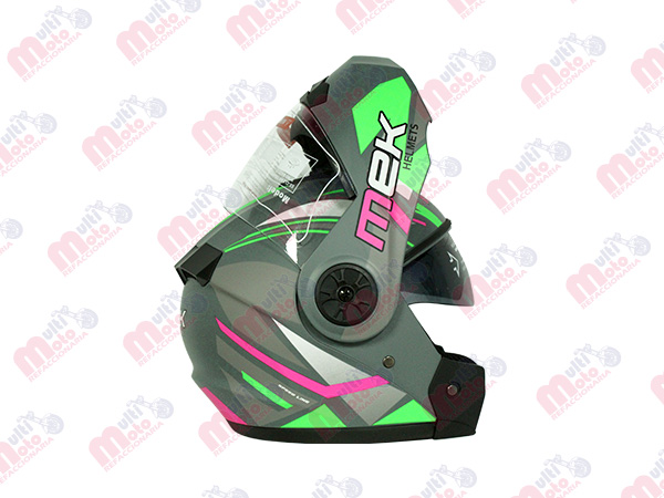 CASCO MEK MK759 ABATIBLE TEO 1VERDE/FUSIA