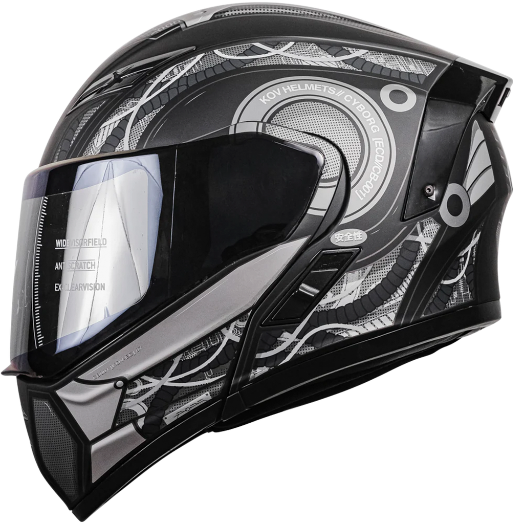 KOV CASCO ESTELAR CYBORG NEGRO L