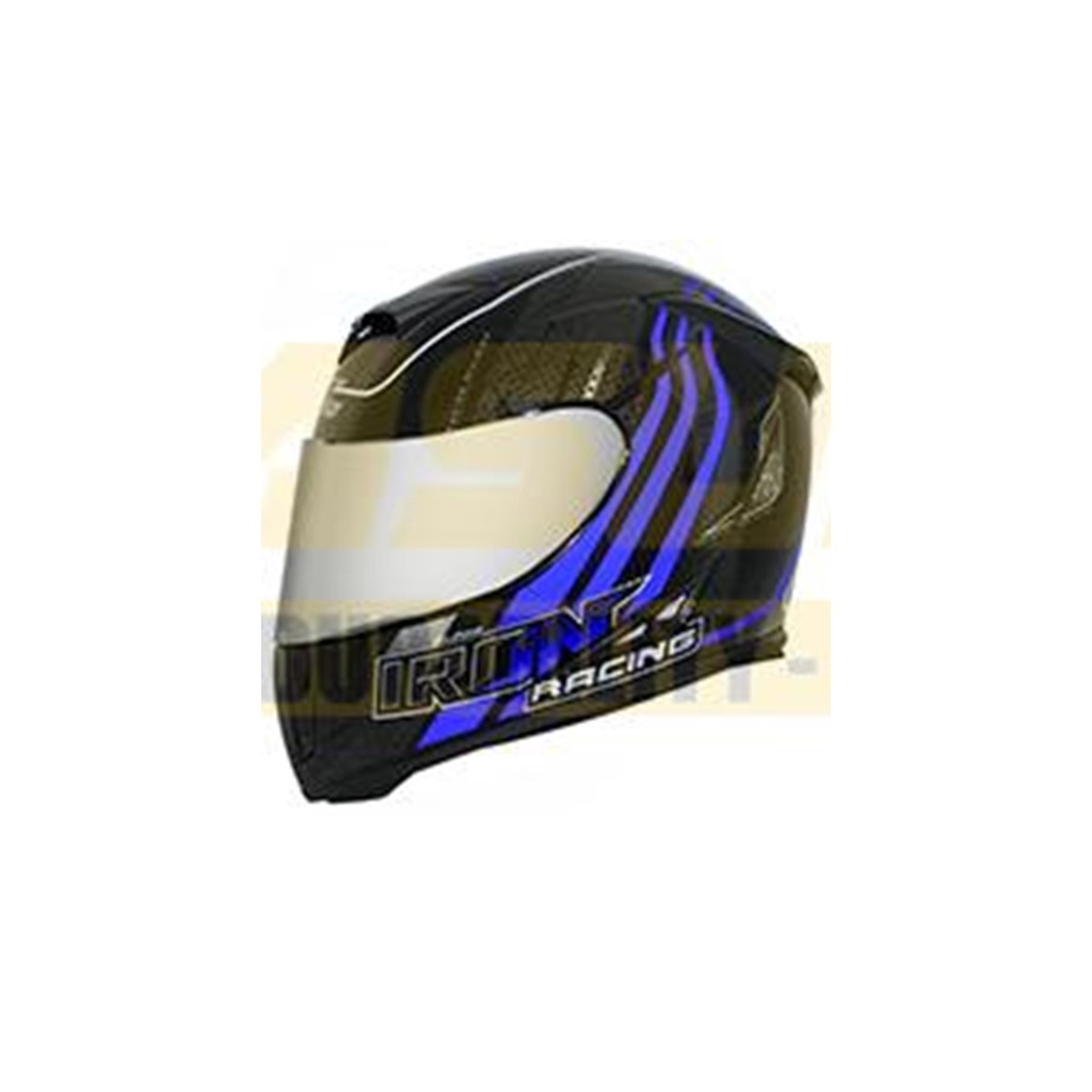 CASCO CERRADO IRON RACING IR-311 DOT MICA IRIDIUM ALPHA AZUL TALLA L