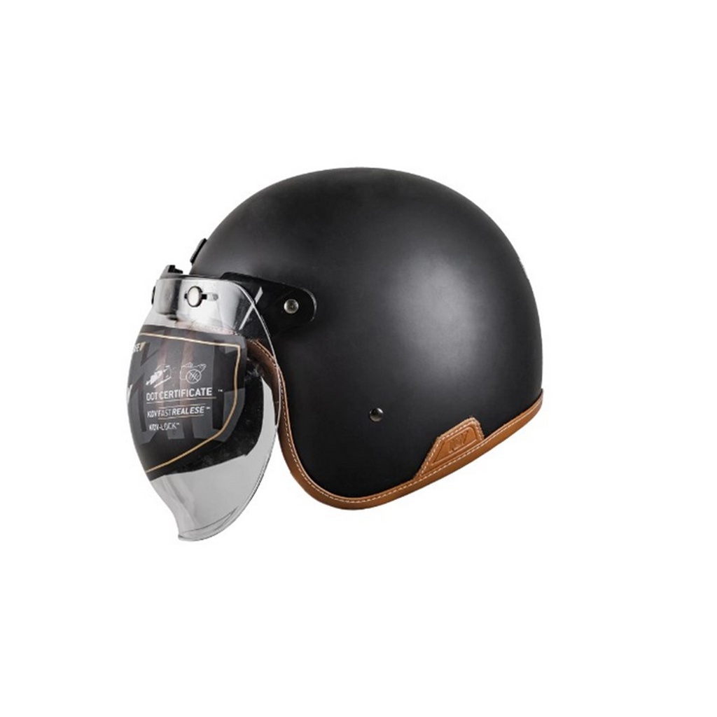 KOV CASCO CLASSIC SOLIDO NEGRO MATE XL