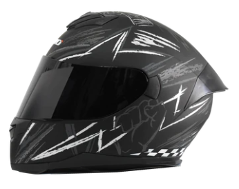 CASCO TRACK NEGRO/GRIS