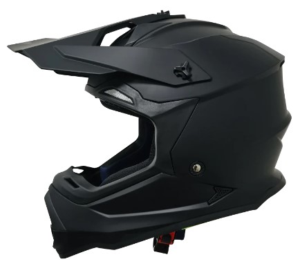 KOV CASCO CROSS SOLIDO NEGRO MATE M