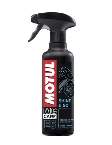 CERA Y ABRILLANTADOR MOTUL E5 SHINE &amp; GO ATOMIZADOR 400ML