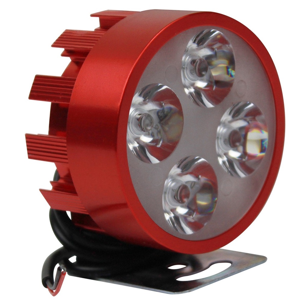 FARO AUXILIAR 4 LED 12 V 4W C/ESTROBO ROJO