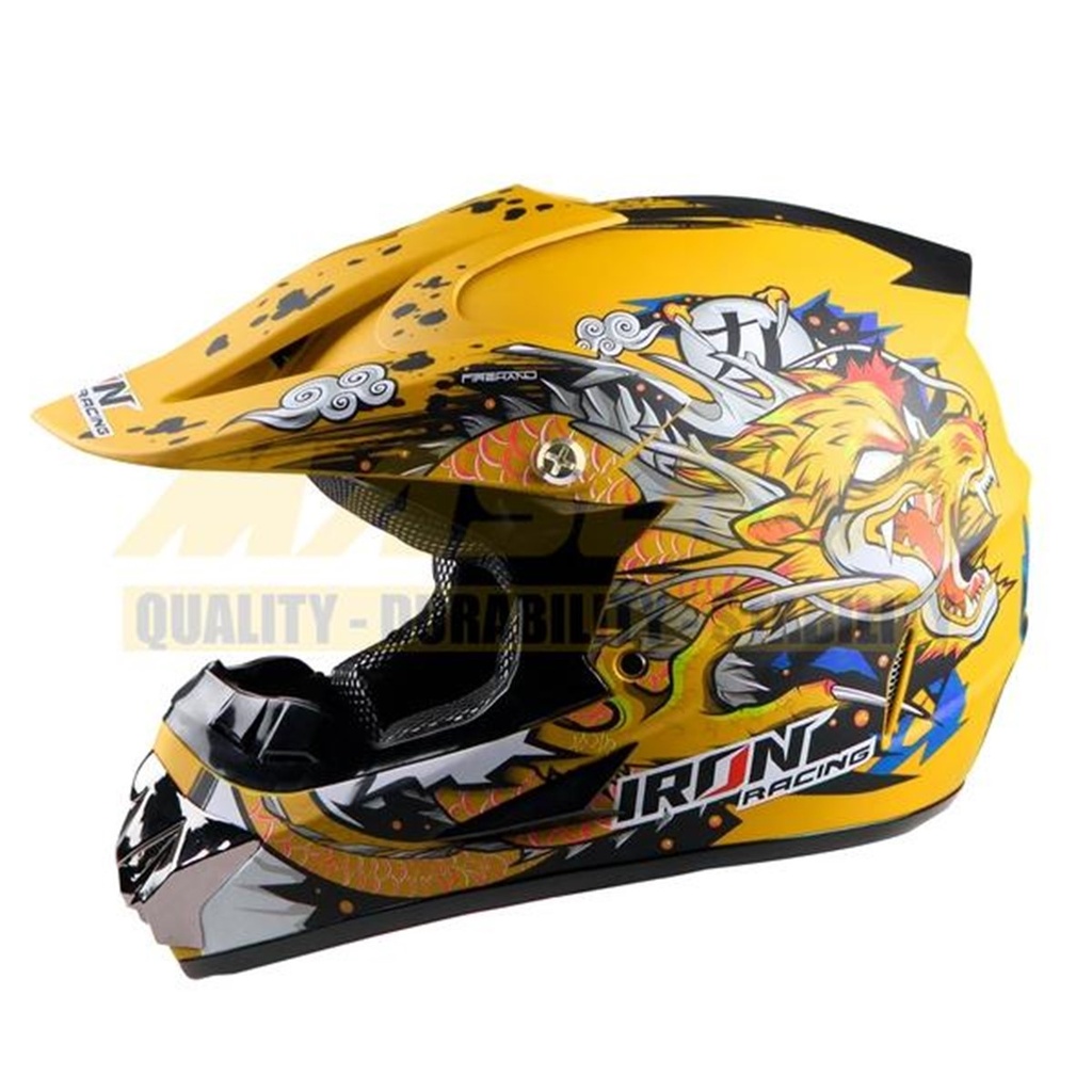 CASCO CROSS IRON RACING IR-850 DOT BEAST AMARILLO XL