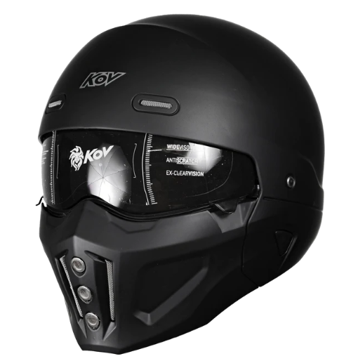 KOV CASCO SPECTRUM SOLIDO NEGRO MATE L