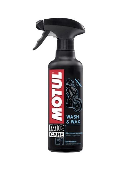 CERA Y ABRILLANTADOR MOTUL E1 WASH AND WAX ATOMIZADOR 400ML EN SECO