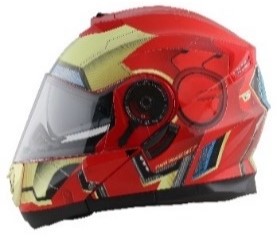 CASCO EDGE / MARVEL IRON MAN RED GOLD BRILLANTE   XL