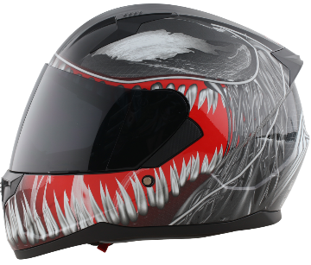 CASCO EDGE / MARVEL VENOM MATE XXL