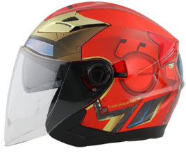 CASCO EDGE / MARVEL  IRON MAN RED GOLD BRILLANTE M